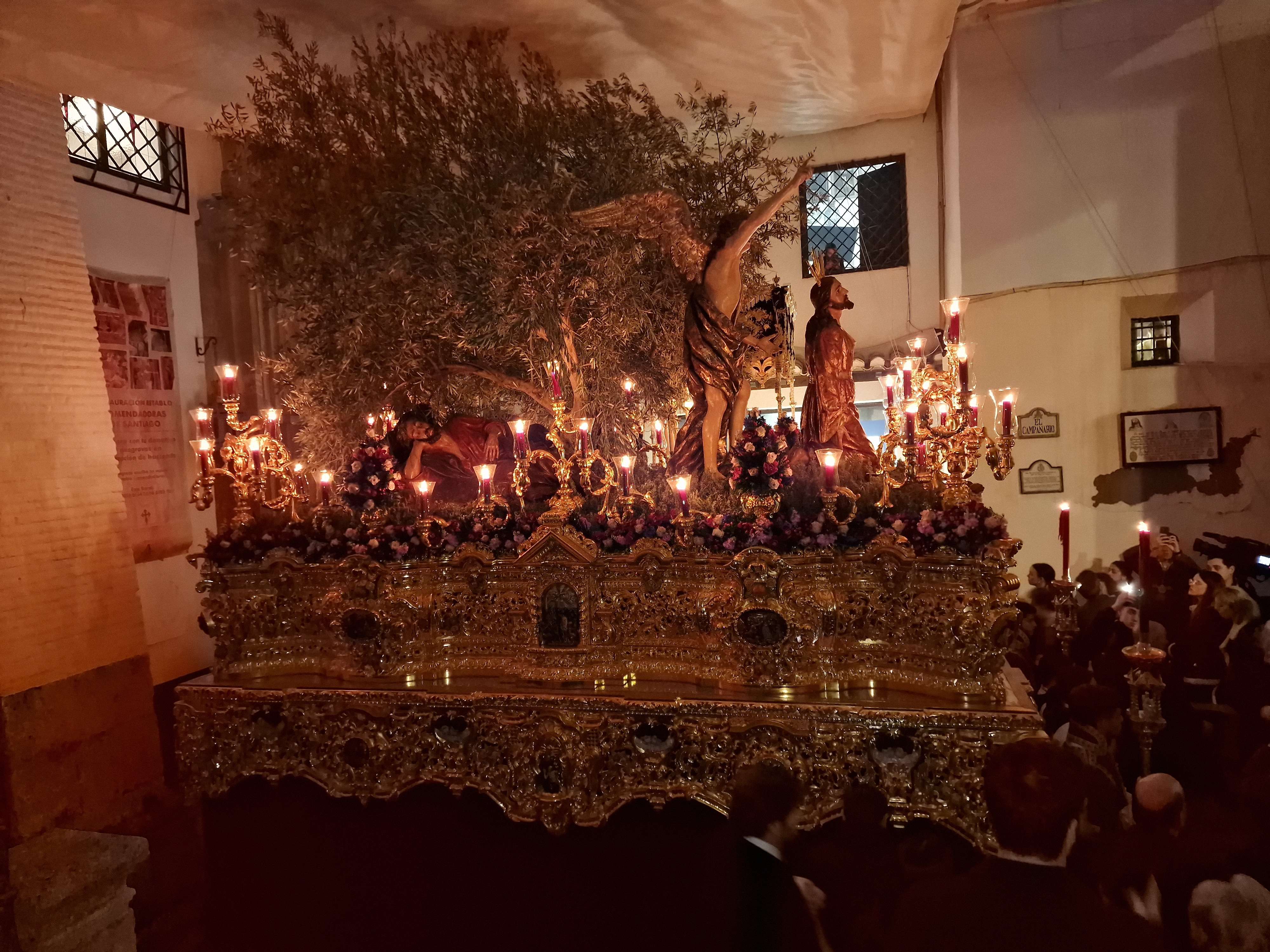 Intimidad y Oración al Señor en el Huerto.